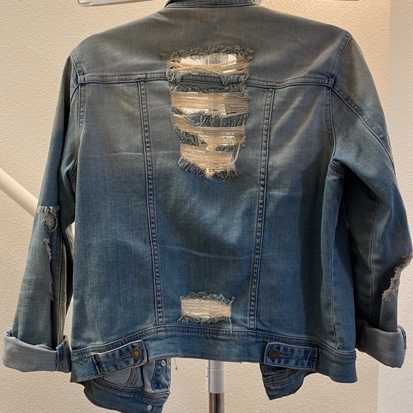 Distressed denim jacket - Picture 2 of 2